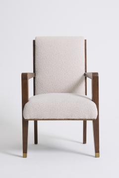 Maurice Jallot Modernist Mahogany Armchair by Maurice Jallot - 4500226