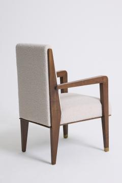 Maurice Jallot Modernist Mahogany Armchair by Maurice Jallot - 4500229