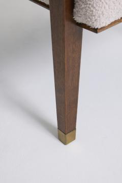 Maurice Jallot Modernist Mahogany Armchair by Maurice Jallot - 4500232