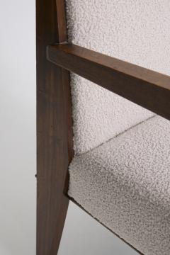 Maurice Jallot Modernist Mahogany Armchair by Maurice Jallot - 4500233