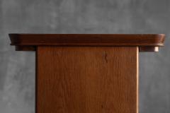 Maurice Pr Solid Oak Desk Attributed to Maurice Pr France 1930s - 4810333