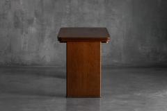Maurice Pr Solid Oak Desk Attributed to Maurice Pr France 1930s - 4810336