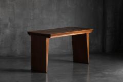 Maurice Pr Solid Oak Desk Attributed to Maurice Pr France 1930s - 4810395