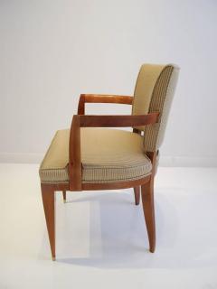 Maurice Rinck Elegant Pair of Sycamore Armchairs by Maurice Rinck - 434058