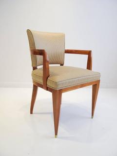 Maurice Rinck Elegant Pair of Sycamore Armchairs by Maurice Rinck - 434060