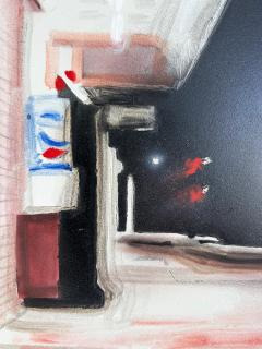 Mauricio Rodriguez Urban Nightlights Street Scene Oil Painting 1999 - 4523028