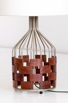 Maurizio Tempestini Large Maurizio Tempestini Rosewood Table Lamp for Casey Fantin Florence 1961 - 1275772