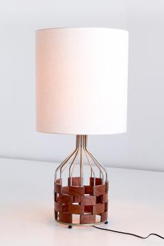 Maurizio Tempestini Large Maurizio Tempestini Rosewood Table Lamp for Casey Fantin Florence 1961 - 1275773