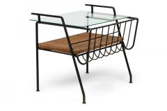 Maurizio Tempestini Maurizio Tempestini for Salterini Black Metal Magazine End Table - 4274417