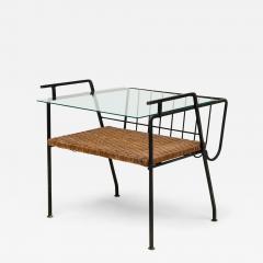 Maurizio Tempestini Maurizio Tempestini for Salterini Black Metal Magazine End Table - 4298141