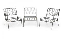 Maurizio Tempestini Maurizio Tempestini for Salterini Black Metal Ribbon 3 Piece Sectional Settee - 4274770