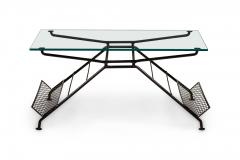 Maurizio Tempestini Maurizio Tempestini for Salterini Butterfly Form Metal Coffee Table with Magazin - 4653449