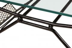 Maurizio Tempestini Maurizio Tempestini for Salterini Butterfly Form Metal Coffee Table with Magazin - 4653450