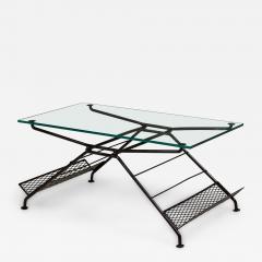 Maurizio Tempestini Maurizio Tempestini for Salterini Butterfly Form Metal Coffee Table with Magazin - 4708405