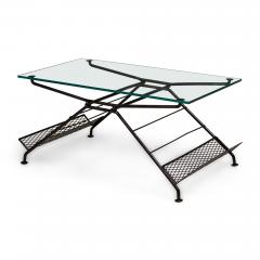 Maurizio Tempestini Maurizio Tempestini for Salterini Butterfly Form Metal Coffee Table with Magazin - 4708425