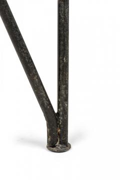 Maurizio Tempestini Maurizio Tempestini for Salterini Metal Magazine End Table with Glass Top - 4274362