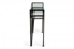 Maurizio Tempestini Maurizio Tempestini for Salterini Mid Century Black Metal Ribbon Console Table - 4653462