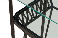 Maurizio Tempestini Maurizio Tempestini for Salterini Mid Century Black Metal Ribbon Console Table - 4653466