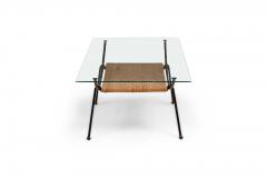 Maurizio Tempestini Maurizio Tempestini for Salterini Mid Century Curved Metal Coffee Table with Wov - 4655855