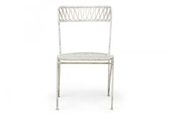 Maurizio Tempestini Maurizio Tempestini for Salterini Mid Century Ribbon Wrought Iron Painted Whit - 4639716