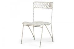 Maurizio Tempestini Maurizio Tempestini for Salterini Mid Century Ribbon Wrought Iron Painted Whit - 4639717