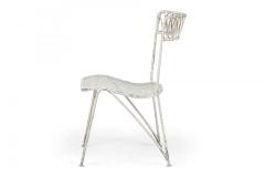 Maurizio Tempestini Maurizio Tempestini for Salterini Mid Century Ribbon Wrought Iron Painted Whit - 4639718