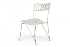Maurizio Tempestini Maurizio Tempestini for Salterini Mid Century Ribbon Wrought Iron Painted Whit - 4639719