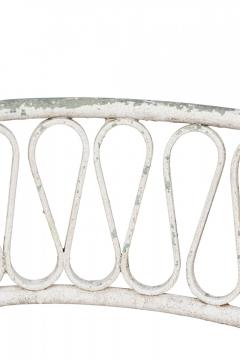Maurizio Tempestini Maurizio Tempestini for Salterini Mid Century Ribbon Wrought Iron Painted Whit - 4639721