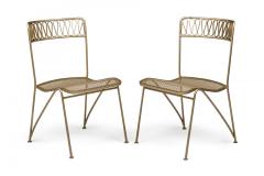 Maurizio Tempestini Maurizio Tempestini for Salterini Ribbon Dining Chairs with Mesh Metal Seat - 4274206
