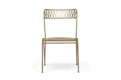 Maurizio Tempestini Maurizio Tempestini for Salterini Ribbon Dining Chairs with Mesh Metal Seat - 4274207