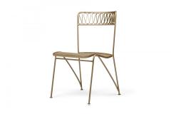 Maurizio Tempestini Maurizio Tempestini for Salterini Ribbon Dining Chairs with Mesh Metal Seat - 4274208