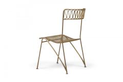 Maurizio Tempestini Maurizio Tempestini for Salterini Ribbon Dining Chairs with Mesh Metal Seat - 4274210