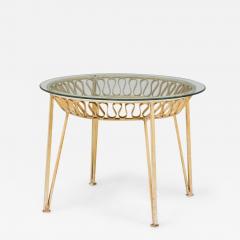 Maurizio Tempestini Maurizio Tempestini for Salterini White Metal Ribbon Occasional Table - 4298134