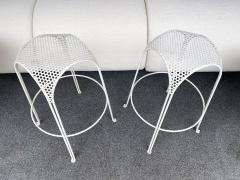 Maurizio Tempestini Pair of Bar Stools Metal Perforated by Maurizio Tempestini Italy 1950s - 1893268