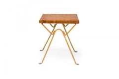 Maurizio Tempestini Pair of Maurizio Tempestini for Salterini Brass and Rattan Occasional Tables - 4274300