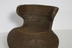 Maurizio Tempestini Pair of Mid Century Italian Wicker Armchairs - 4114591