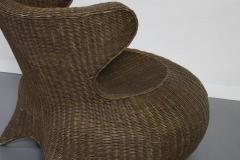 Maurizio Tempestini Pair of Mid Century Italian Wicker Armchairs - 4114592
