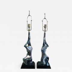 Maurizio Tempestini Pair of Sculptural Lamps by Tempestini for Laurel - 956845