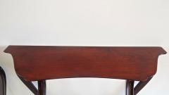 Maurizio Tempestini Pair of Unique Walnut Curved Console by Arch Tempestini 1940 1950 - 1713398