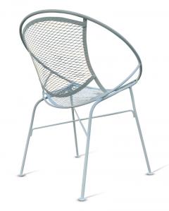 Maurizio Tempestini Set of 8 Restored Tempestini for Salterini Radar White Powder Coated Iron Chairs - 3041588