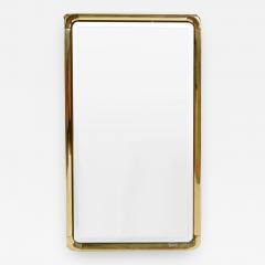 Mauro Lipparini 1970s brass framed wall mirror by Mauro Lipparini - 745104