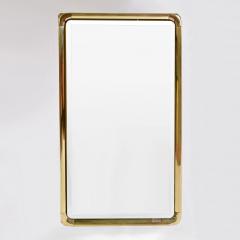 Mauro Lipparini 1970s brass framed wall mirror by Mauro Lipparini - 745108