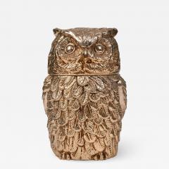 Mauro Manetti Italian 1970s gold Owl ice bucket by Mauro Manetti - 990977