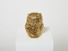 Mauro Manetti Mauro Manetti owl Ice Bucket gilt plated Italy from 1960 - 2729041