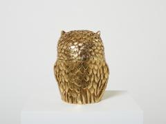 Mauro Manetti Mauro Manetti owl Ice Bucket gilt plated Italy from 1960 - 2729051