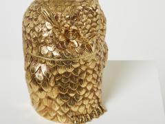 Mauro Manetti Mauro Manetti owl Ice Bucket gilt plated Italy from 1960 - 2729055