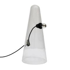 Mauro Marzollo Mushroom Shaped White and Clear Glass Table Lamp Designed by Mauro Marzollo - 3226315