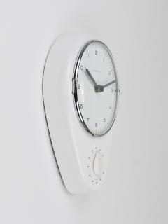 Max Bill Max Bill White Wall Clock Timer Mid Century Modern Junghans Germany 1950s - 4712310