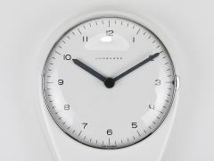 Max Bill Max Bill White Wall Clock Timer Mid Century Modern Junghans Germany 1950s - 4712315