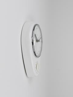 Max Bill Max Bill White Wall Clock Timer Mid Century Modern Junghans Germany 1950s - 4712316